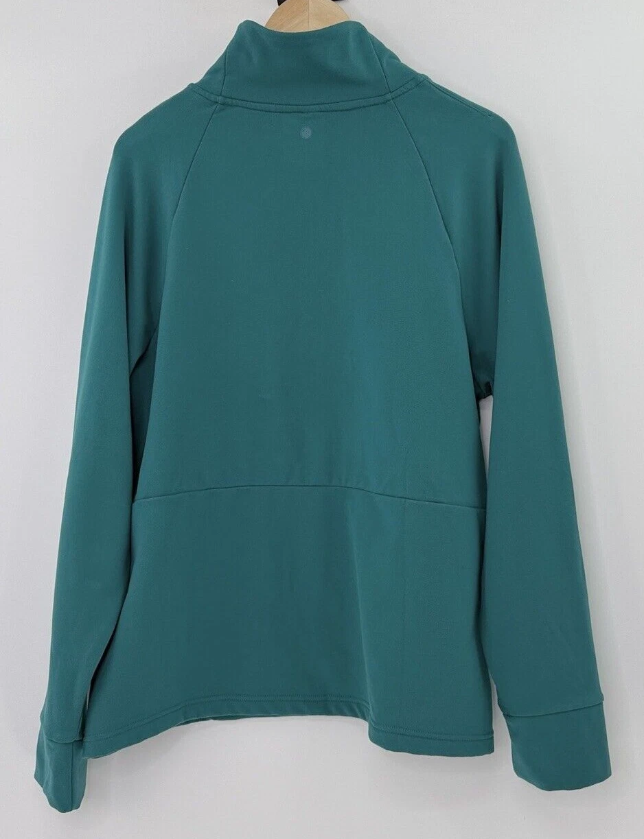 yogalicious plus size lux polarlux back country funnel neck sweatshirt