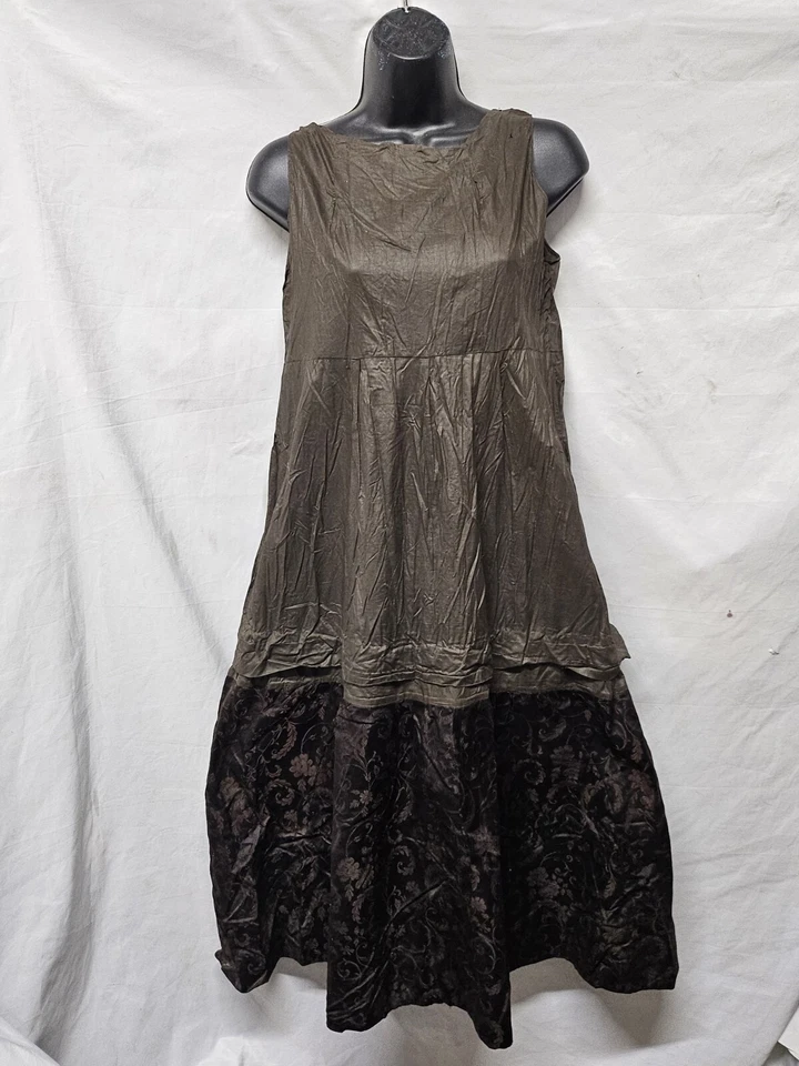 Vestido recto vintage con solapa - Vestido recto marrón chocolate - Vestido de noche años 20 Foto 4 de 4