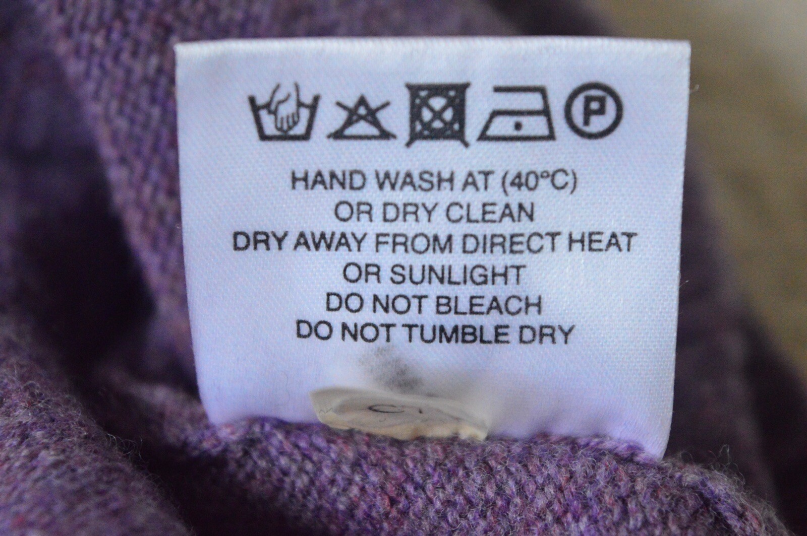 HOUSE OF BRUAR PURE LAMBSWOOL HEATHER/PURPLE LONG BOYFRIEND CARDIGAN