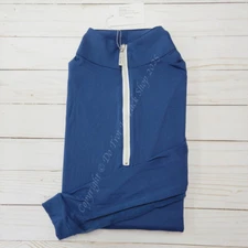 Tailored Sportsman ICEFIL Long Sleeve Ziptop Shirt - Bluest Blue/White/Silver