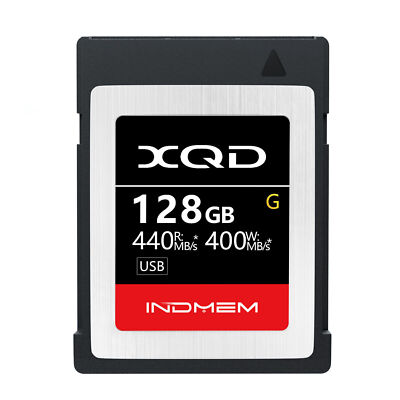 INDMEM 128GB XQD Speicherkarten Memory Card 440MB/S 4K HD XAVC Intra Anti X-ray