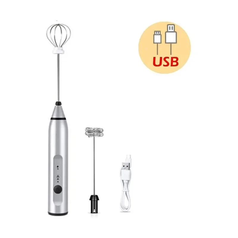 Milk Frother, Handheld Coffee Frother Electric Whisk,3 Gear Adjustable USB Recha