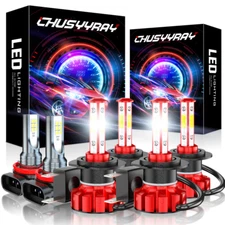 FOR Hyundai Azera 2011-2017 6x Combo LED Headlight high low Fog Light Bulbs