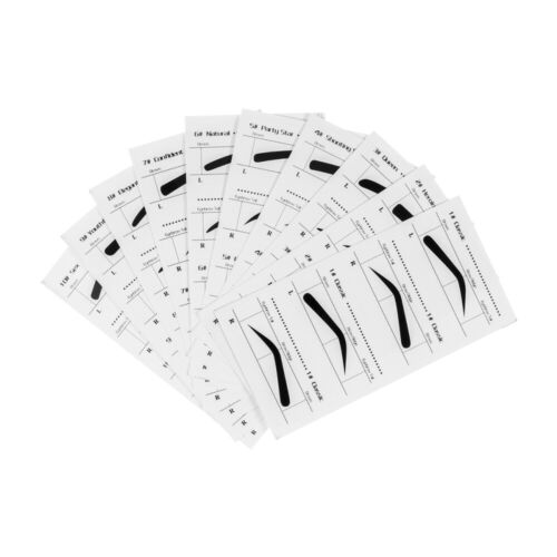  Frcolor 10PCS Eyebrow Stencils Adhesive Eye Brow Grooming Shaping - Picture 1 of 10