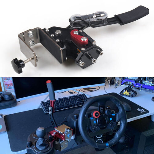 14Bit PC USB Handbrake SIM + Clamp For Racing Games G25 G29 T300 Fanatecosw Dirt - Picture 1 of 11
