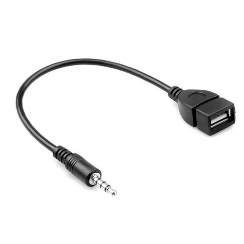 Audio AUX Jack 3.5mm Male to USB 2.0 Type A Female OTG Converter Adapter Cable - Photo 6 sur 10