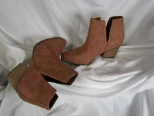 Ankle Boots - by Not - Rated - Unisex - Caramel tan - Laser cut boots - (#187)