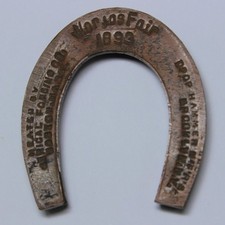 1893 World's Columbian Exposition Souvenir Metal Horseshoe