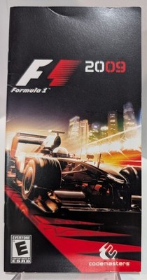 F1 Formula 1 2009 Authentic Original Sony PSP PlayStation Portable Manual Only