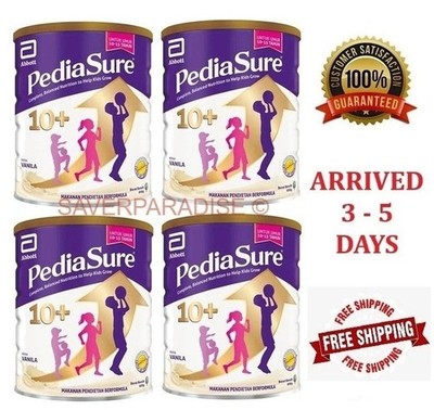 4 x Abbott Pedia Sure 10+ Optiheight Increase Height 10-15 Yrs Old  850g Vanilla