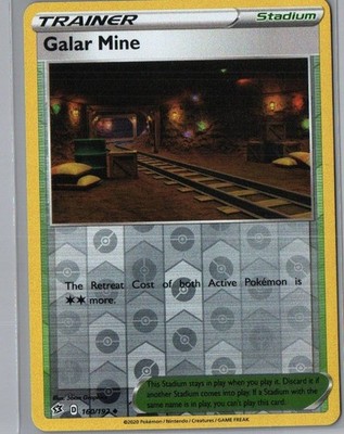 Galar Mine 160/192 Uncommon Rebel Clash Pokemon Reverse Holo Near Mint