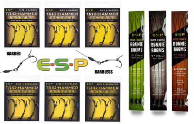 ESP Trighammer Ronnie Rig Quick Change Bait Screw Barbed Barbless & Ronnie Rigs