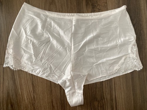 Victoria's Secret Schlafshorts Satin Pyjamahose weiß Hochzeit Extra Large XL
