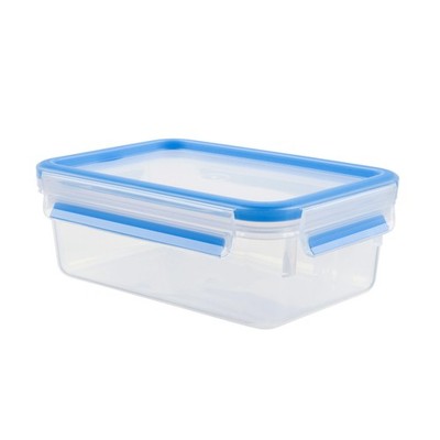 EMSA 508540 Clip & Close 1 Liter Frischhaltedose Transparent/Blau