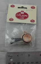 1:12th Scale Dijon Limited 3-piece Copper Pots/Pans Set for Miniature Dollhouses