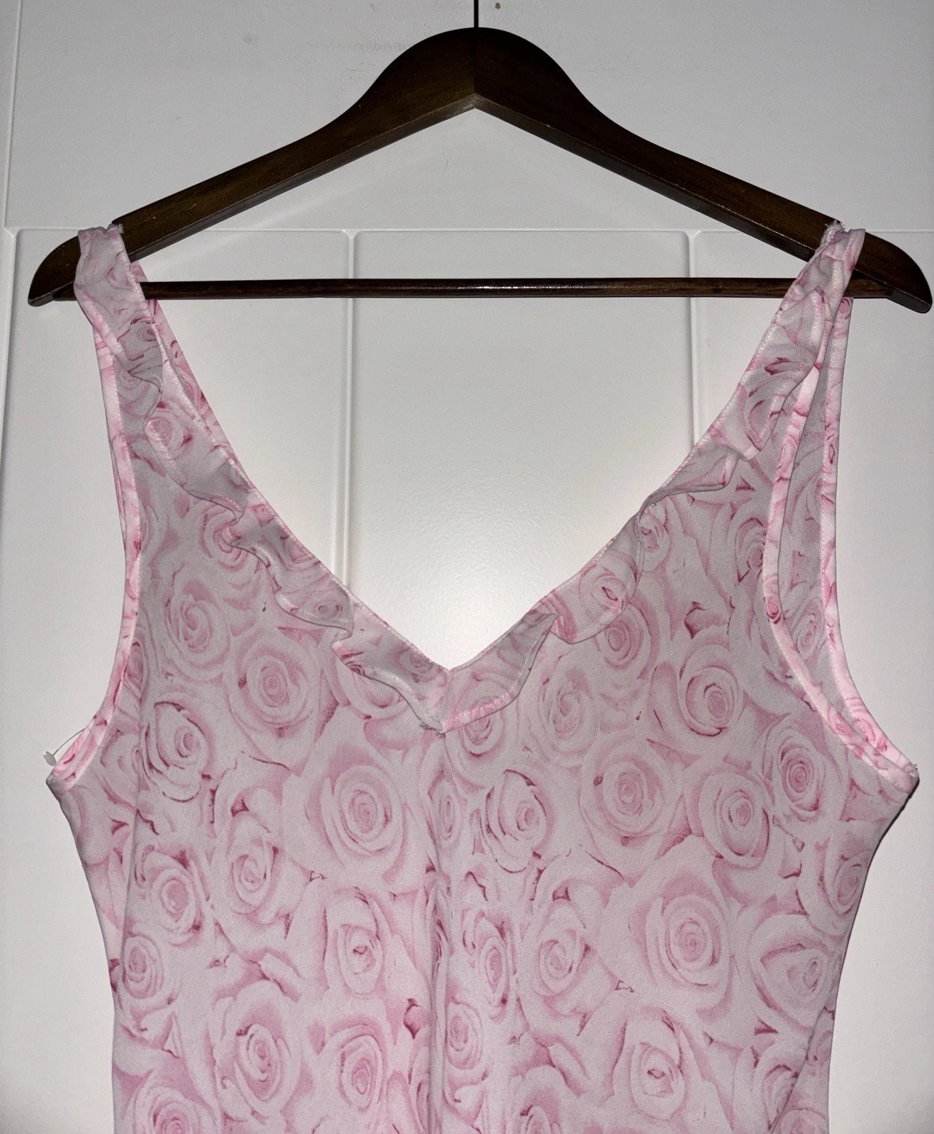 UNDERCOVER Abito donna vintage Victoria Secret Treasures rosa rosa slip L civetta Y2K
