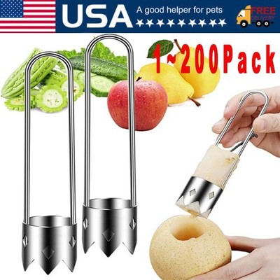 Stainless Steel Core Remover Pear & Apple Corer Vegetable Seed Extractor Lot