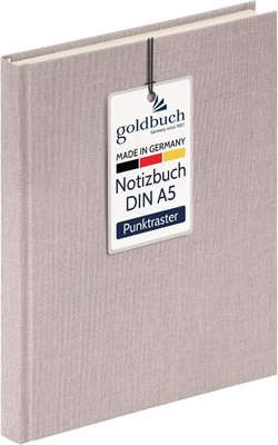 64 0103 Leinen Notizbuch Summertime Note A5, Bullet Journal mit 200 Seiten