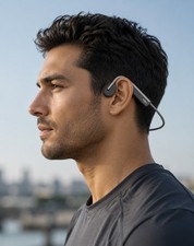 AfterShokz OpenMove Bone Conduction Open Ear Headphones - Gray S661-ST-GY-US