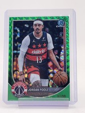 JORDAN POOLE 2025-26 BOWMAN CHROME GREEN GEOMETRIC REFRACTOR /99 #BCV-97 Q2045