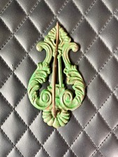Vintage Ornate Cast Iron Receipt Holder W/Spike Hook Wall Mount ~ Made in USA