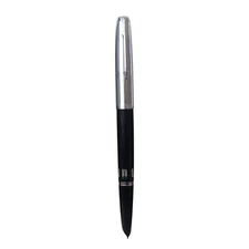 Black 138mm Wing Sung 601 Steel Cap Vacumatic Fountain Pen F Nib 0.5mm Ink Pen q