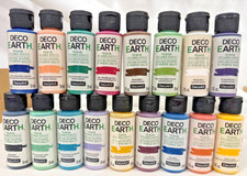 MEGA OFFER x 17 bottles DecoEARTH Premium Reclaimed Acrylic Paint 2oz (59ml)