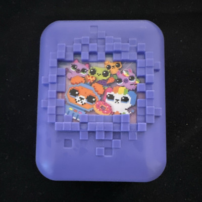 Bitzee Interactive Digital Pet Toy with Purple Hinged Case - Summer Fun!