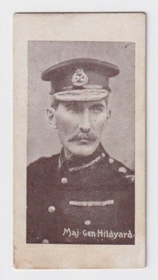 Zigarettenkarte - Burenkriegsgeneräle ''CLAM'' (Lambert & Butler) - #4 Generalmajor Hildyard
