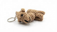 Handmade Crochet Camel Keychain Amigurumi Cute Animal Bag Charm Gift