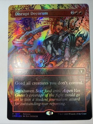 Disrupt Decorum - Foil Launch Party & Release Event Promos - MTG - NM