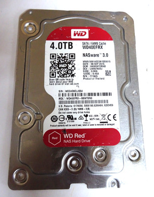 WESTERN DIGITAL *WD40EFRX-68WT0N0* SATA FESTPLATTEN PLATINE #FS440