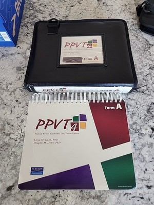 PPVT 4 Peabody Picture Vocabulary Test 4th Form A  **Picture Book Only**