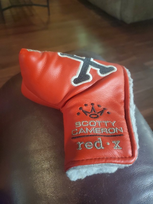 EXTREMELY RARE Scotty Cameron Red X Putter Headcover - Excellent Condition