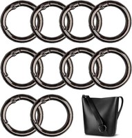 10Pcs 45Mm Runde Karabiner Sehr Robust Zinklegierung Runde Karabinerhaken Rund