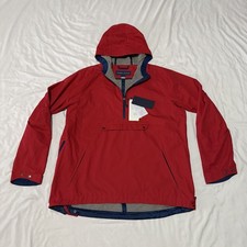 Chaqueta Pullover Fisher + Baker Premium Greenwich Anorak Roja - Talla XLARGE - $498 Nueva