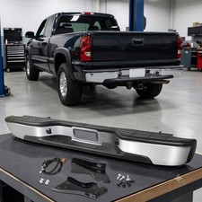 For 99-07 Chevy Silverado Gmc Sierra 1500 2500 Chrome Complete Rear Step Bumper