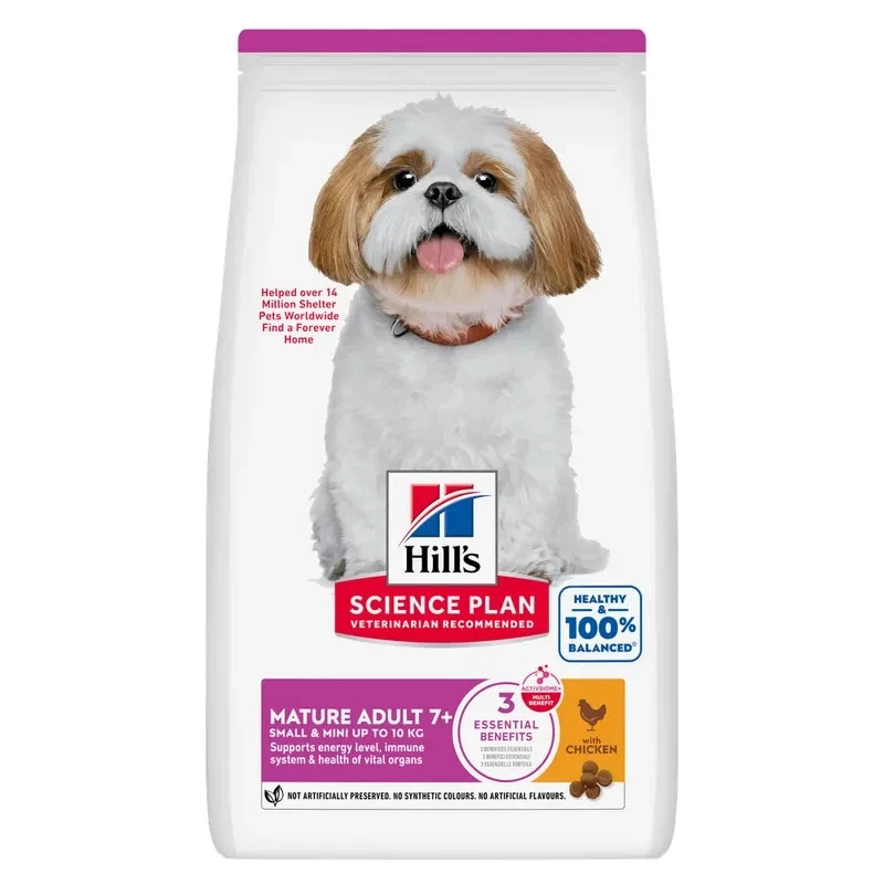 Hills Science Plan Mature Adult 7+ Small & Mini Dry Dog Food (Chicken) All Packs
