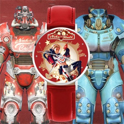 Fallout 4 Nuka-Cola Girl Engraved Wristwatch
