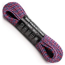 Atwood Rope MFG 550 Paracord 100 Feet 7-Strand Core Made in USA Cotton Candy 