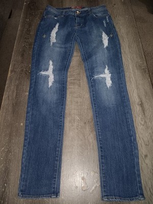 APPLE BOTTOM DENIM JEANS WOMENS Size 7/8 Apple PIE JEANS BOOTS W/ FUR Y2K 90s