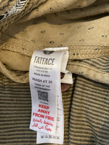 Herren Fat Face Cove Naturstein Shorts Größe 32 Taille. - Bild 4 von 8