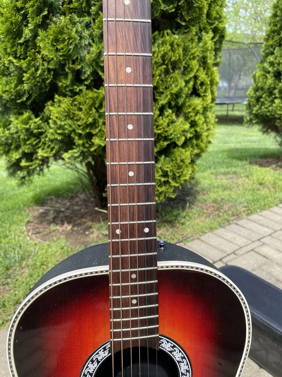 Vintage Matrix By Ovation 1137 Sunburst Acoustic Guitar W/ Case