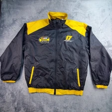  Checkered Flag Sports Nascar Kenseth #17 Zip Up Racing Jacket Lg Black/Yellow 