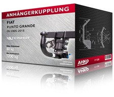 Anhängerkupplung für Fiat PUNTO GRANDE, Bj. 09/2005-2013 (F-125)