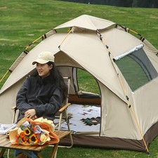 Pop-Up Zelt Wurzzelt Camping Wasserdicht Trekkingzelt 1~2 Personen Familienzelt