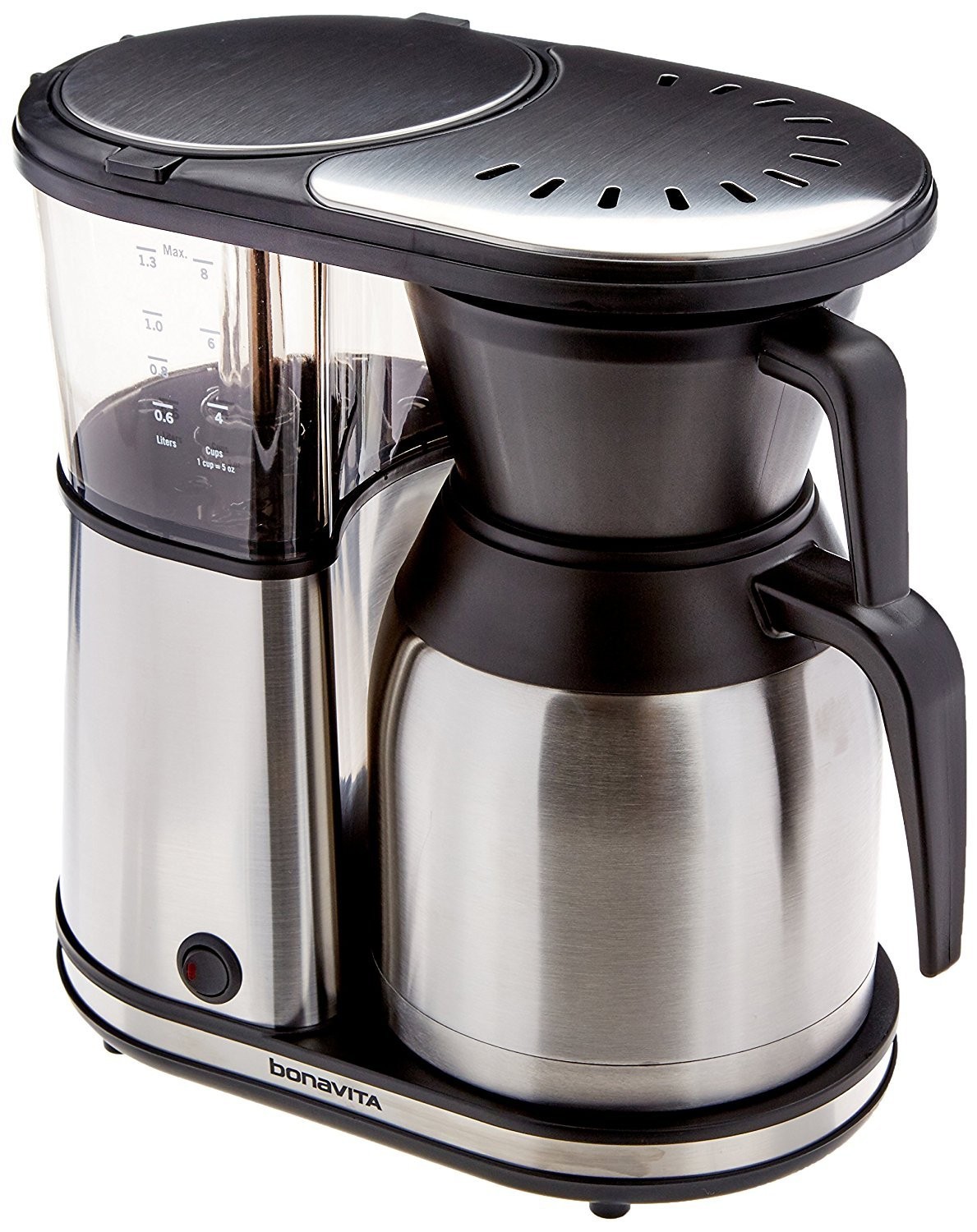 -8 Cup Coffee Maker, One-Touch Pour Over Brewing with Therma