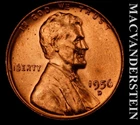 1956-D Lincoln Wheat Cent - Choice Gem Brilliant Unc  No Reserve  #L3447