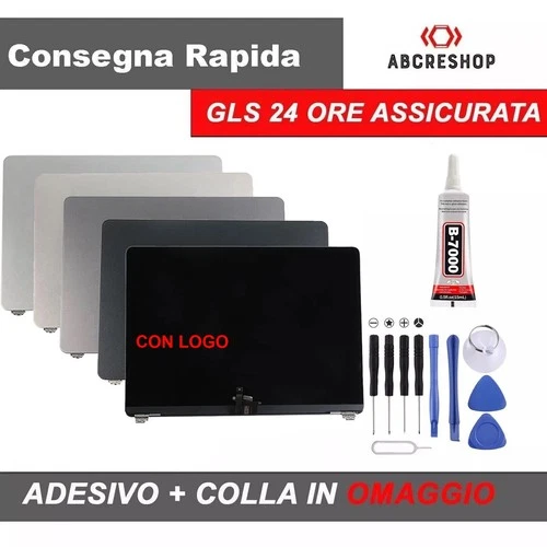 DISPLAY APPLE Macbook PRO M1-M3 14" A2442 A2779 A2918 A2992 SILVER NERO SIDERALE