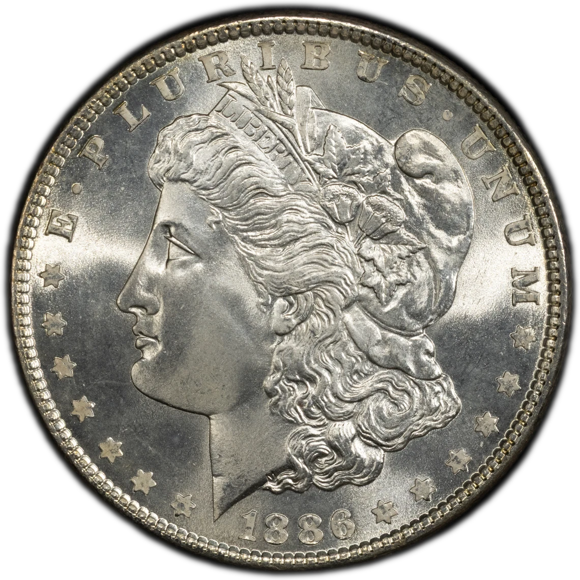 1886 MORGAN DOLLAR $1 PCGS MS68 *CAC* - CAC POP 6+0! (PQ231)